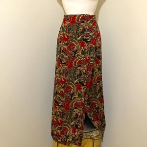 Beautiful Baroque Print Maxi Skirt Sz 12